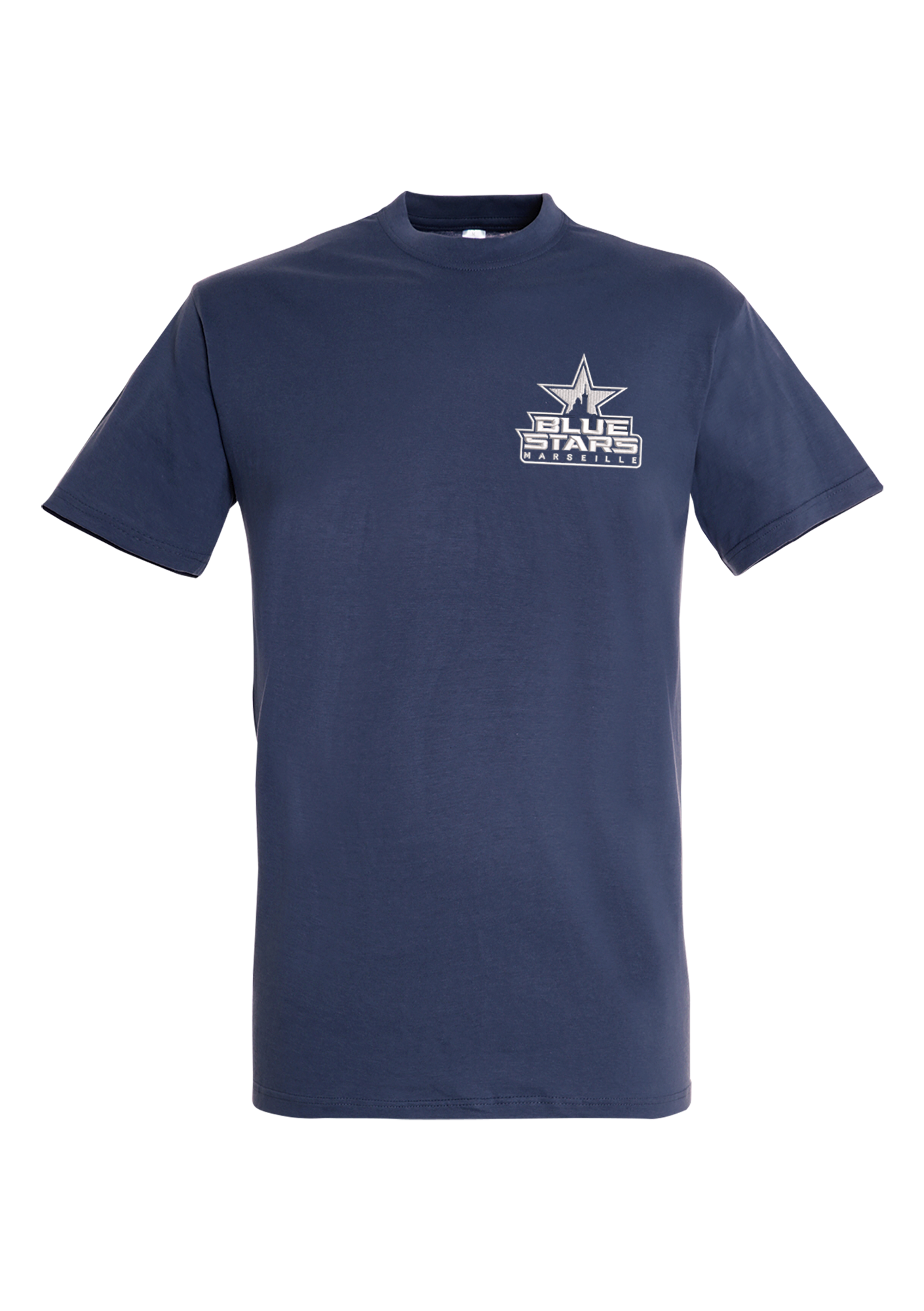T-shirt  Adulte Méditerranée Navy - REGENT-ADULTE-LOGO-BRODE-FRENCHMARINE
