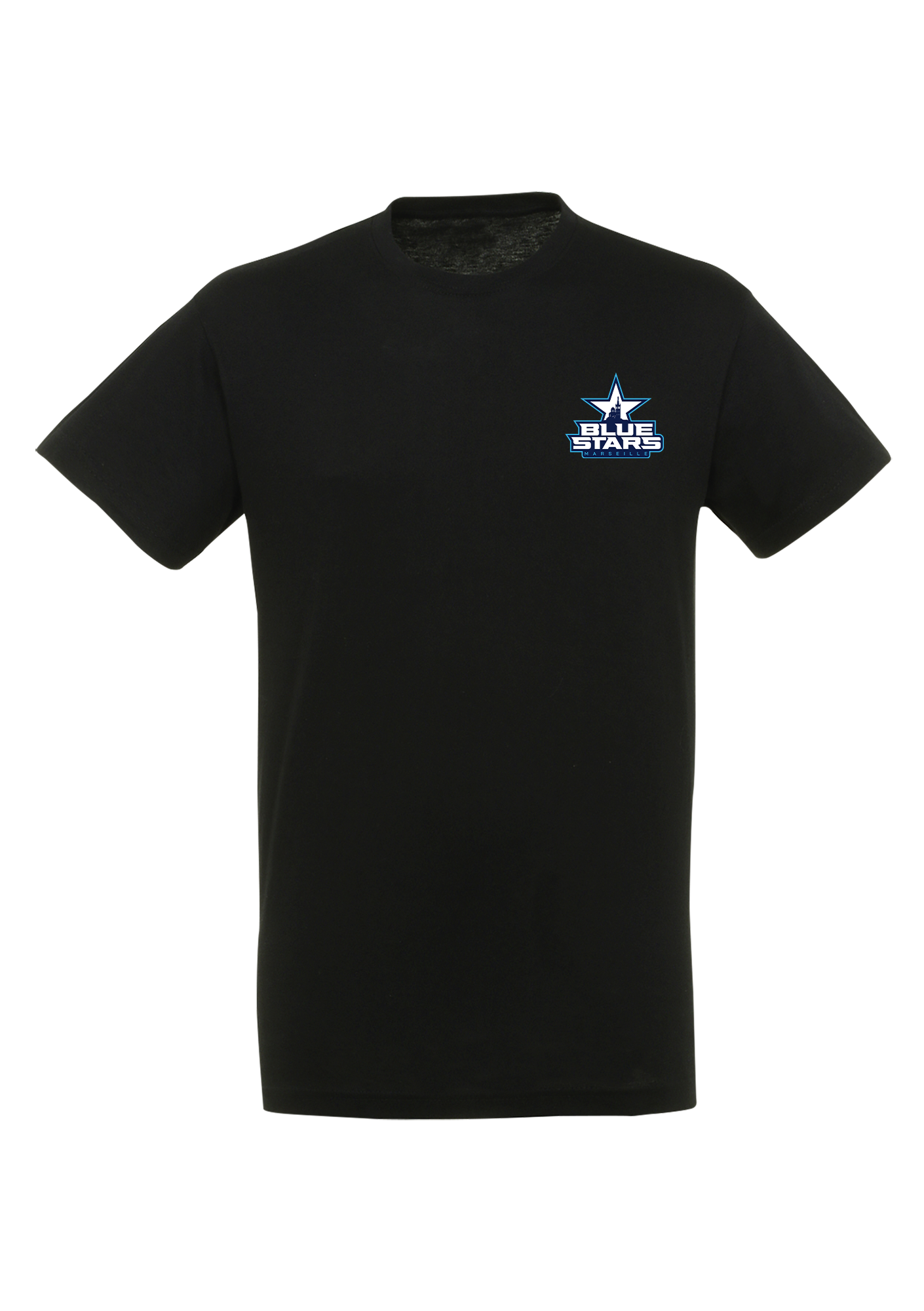 T-shirt enfant noir Minot - REGENT-ENFANT-150G-COTONLOGOCOEURNOIR