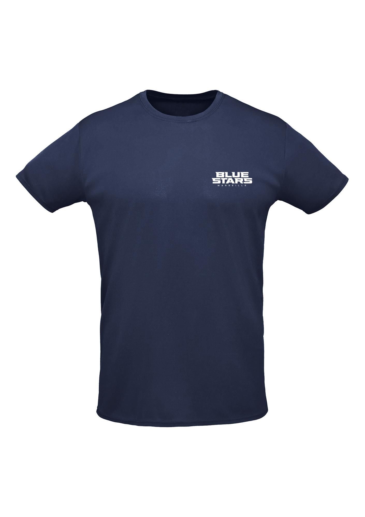 T-shirt Enfant Sport Mistral Navy - sprint-navy-logo-bs-2-lignes