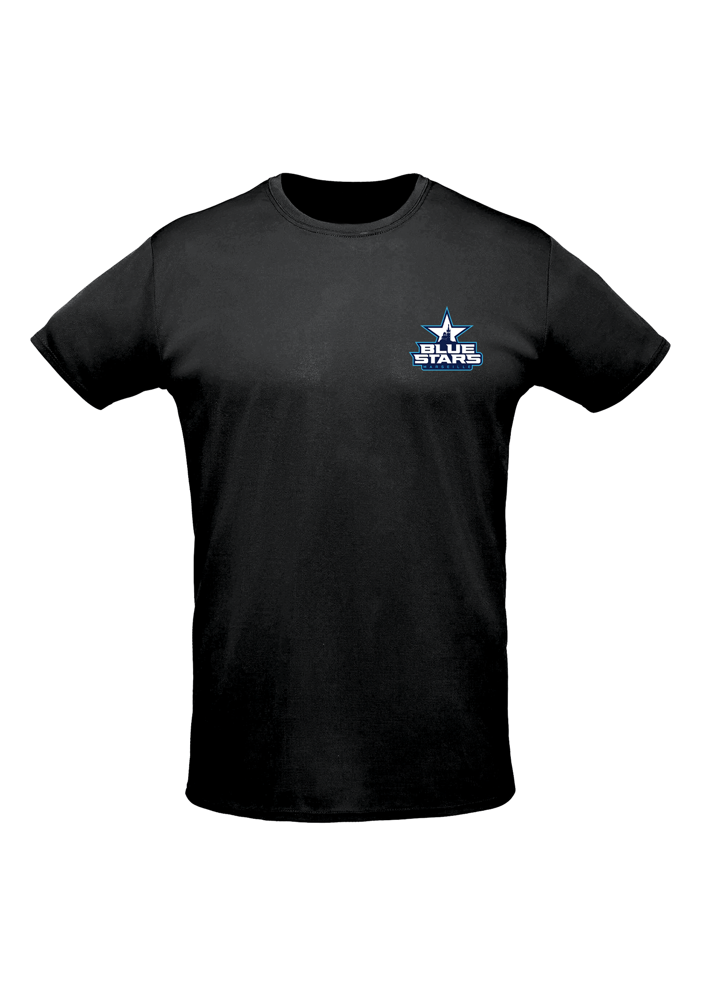 T-shirt sport Adulte Vallon des Auffes Noir - sprint-noir-logo-coeur